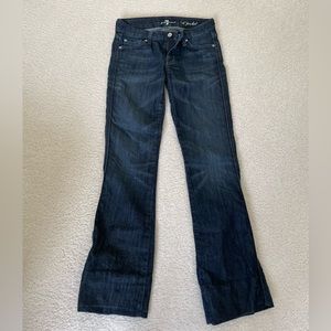 7 For All Mankind Dark Blue Flare Jeans